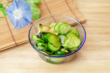 きゅうりと茄子の浅漬け