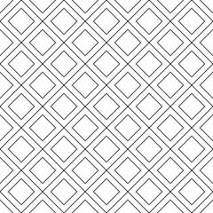 Seamless arabic geometric ornament in black color.