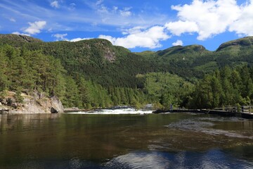Fototapeta na wymiar River Otra in Norway