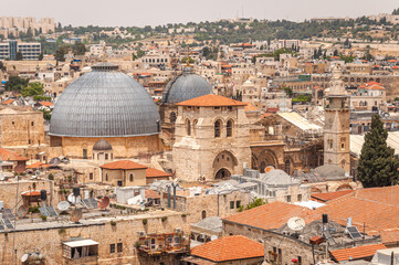 Naklejka premium Vue de Jérusalem Est depuis la Tour de David