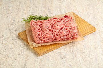 Raw beef minced meat for cooking