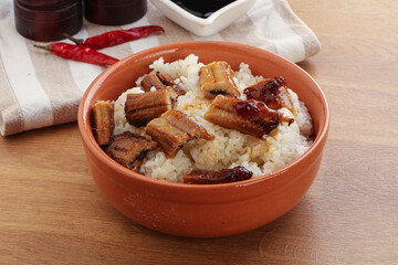 Roasred eel with steamed rice