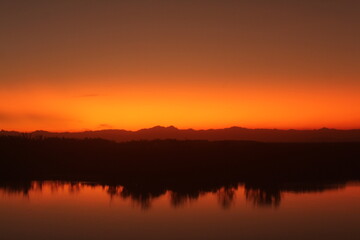 Fototapeta na wymiar Sunset in the mangrove