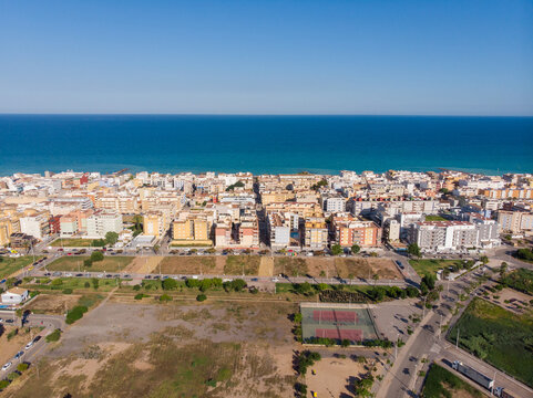 Aerial views of moncofar, Castellon.