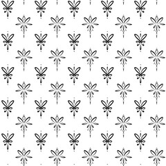 endless pattern with black and white pattern on a white background