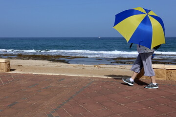 Umbrella to protect from the hot sun