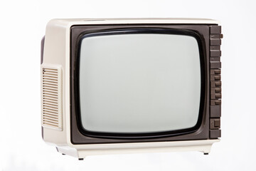 Vintage Classic Retro Style old television,old television on isolated background.