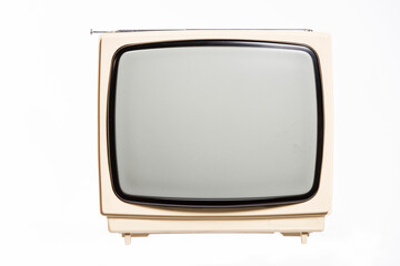 Vintage Classic Retro Style old television,old television on isolated background.