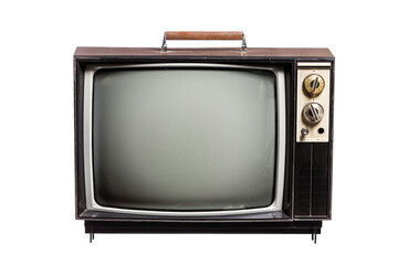 Vintage Classic Retro Style old television,old television on isolated background.