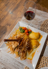 Delicious plate of Squid served in an excellent restaurant in Andalusia Spain