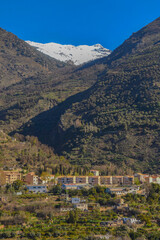 View of the area of the town of Lanjaron, in the Sierra Nevada of Andalusia, Spain