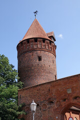 Burg in Tangermuende mit Gefaengnisturm