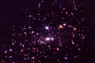 Galaxies and stars. Elements of this image furnished by NASA