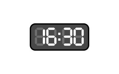 Digital clock, Alarm digital clock, Modern clock, Clock vector, Vector format, 13 to 24