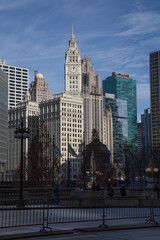 Wrigley Building on a sunny day 