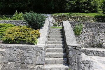Staircase for going up and down.