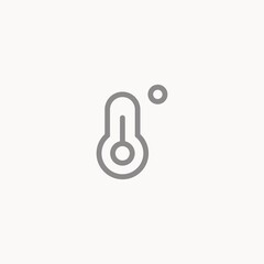 Temperature vector icon sign symbol