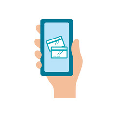 アイコン_スマホ_手_クレジットカード_線無し