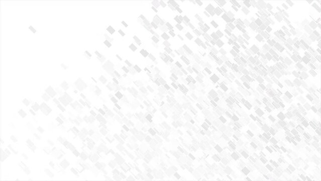 Grey white mosaic geometric rectangles abstract tech background. Seamless looping light motion design. Video animation Ultra HD 4K 3840x2160