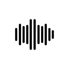sound wave icon logo vector design template