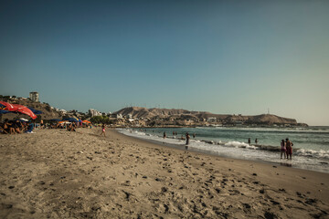 Fototapeta na wymiar Costa Verde, Ocean Pacific, Lima, Peru