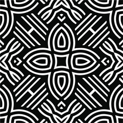 
Abstract background with black and white pattern. Unique geometric vector swatch. Perfect for site backdrop, wrapping paper, wallpaper, textile and surface design. 