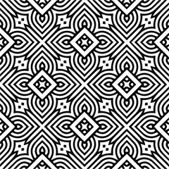 
Abstract background with black and white pattern. Unique geometric vector swatch. Perfect for site backdrop, wrapping paper, wallpaper, textile and surface design. 