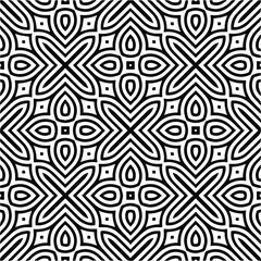 
Abstract background with black and white pattern. Unique geometric vector swatch. Perfect for site backdrop, wrapping paper, wallpaper, textile and surface design. 