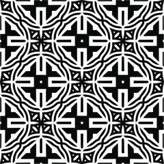
Abstract background with black and white pattern. Unique geometric vector swatch. Perfect for site backdrop, wrapping paper, wallpaper, textile and surface design. 

