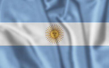 Original and simple Argentina flag isolated in official colors and Proportion Correctly.