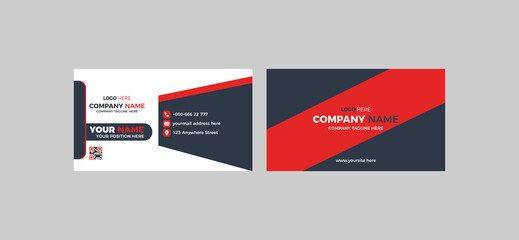 Naklejka na ściany i meble Corporate business card template