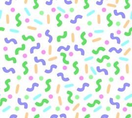 seamless pattern with colorful hearts