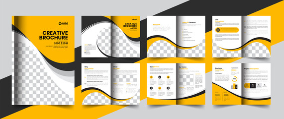 Fototapeta na wymiar corporate company profile brochure annual report booklet business proposal layout concept design