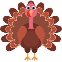 Thanksgiving turkey vector illustration