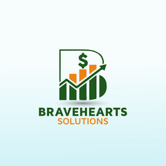 Logo design for personal finance blog letter B