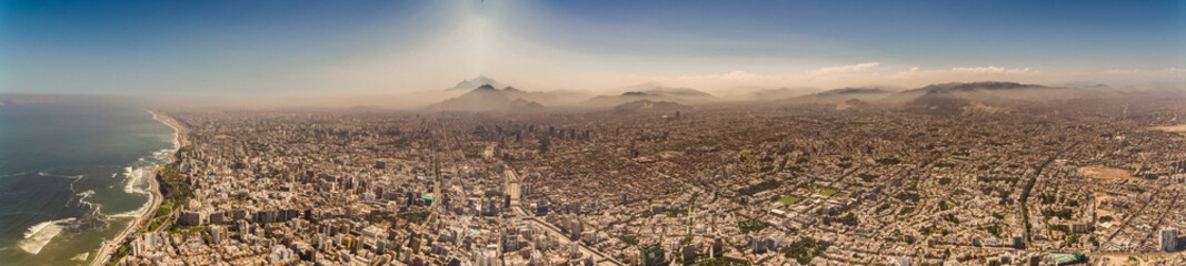 Lima city from the air, Peru