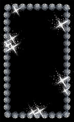 Fototapeta premium Diamond frame banner, vector illustration 