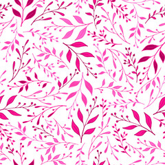 Spring sprouts pattern seamless vector. Botanical