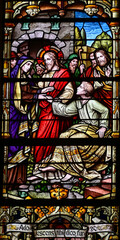 Resurrection of Lazarus, Stain glass window
