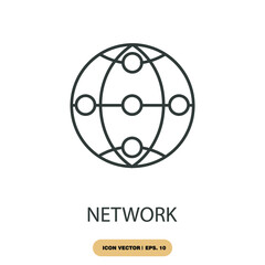 network icons  symbol vector elements for infographic web