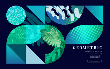 Creative geometric pattern and texture background. Vector illustration