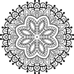 Mandala Letter Size Islam Arabic Pakistan Indian Color Floral Mandala Drawing for Kids Floral Pattern Abstract Mandala Good for the Soul EASY to Color Circle Mandala Tshirt Design Cricut Silhouette