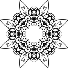 Ready to Print Printables Paper Mandala Coloring for Adult Therapy Relaxation Doodle Flowers Children Art Pattern Floral Relaxing Art Ready made Sketch Drawing Kids and Adult Kids A-Z Family Drawing