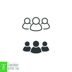 Fototapeta na wymiar People glyph and line icon, persons solid and outline vector illustration, group linear pictogram isolated on black. EPS 10