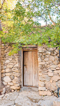 old wooden door