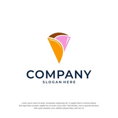 crepes logo crusty premium vector