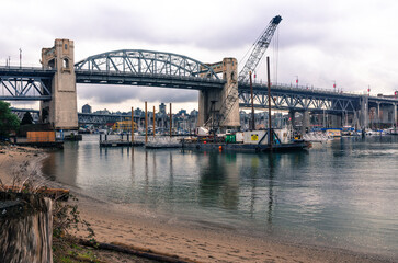 Naklejka premium Burrard Bridge in Vancouver, BC, Canada