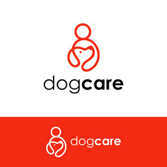 Dog care Logo for Pet care icon symbols