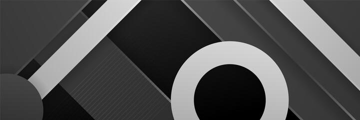 Black abstract background. Vector abstract graphic design banner pattern background template.