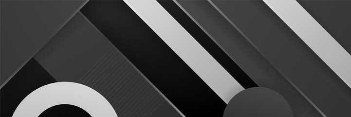 Black abstract background. Vector abstract graphic design banner pattern background template.